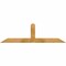 Ekena Millwork Portland Rough Sawn Timber Gable Bracket, Western Red Cedar, 60"W x 17"H x 4"D x 4"F, 7/12 Pitch GBW060X17X0404POR00RWR - alternate 1